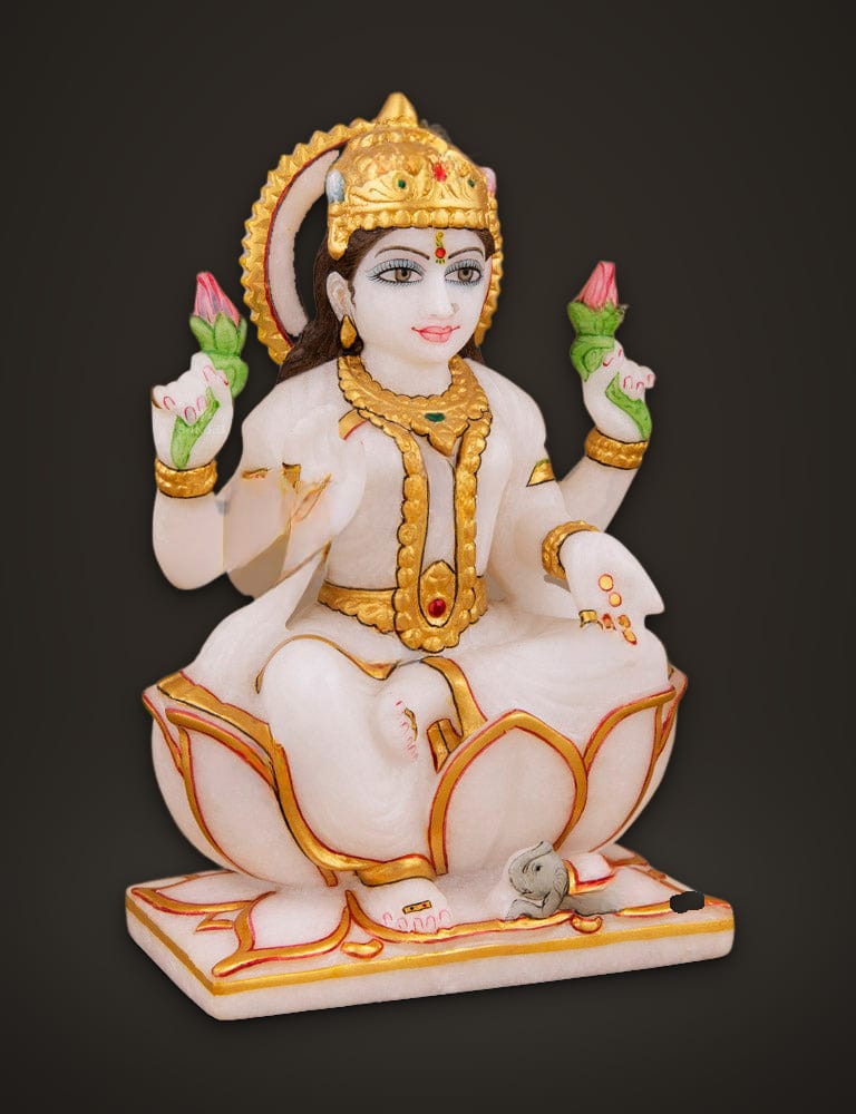 Marble Murti Lakshmi 7 inch (A), additional view