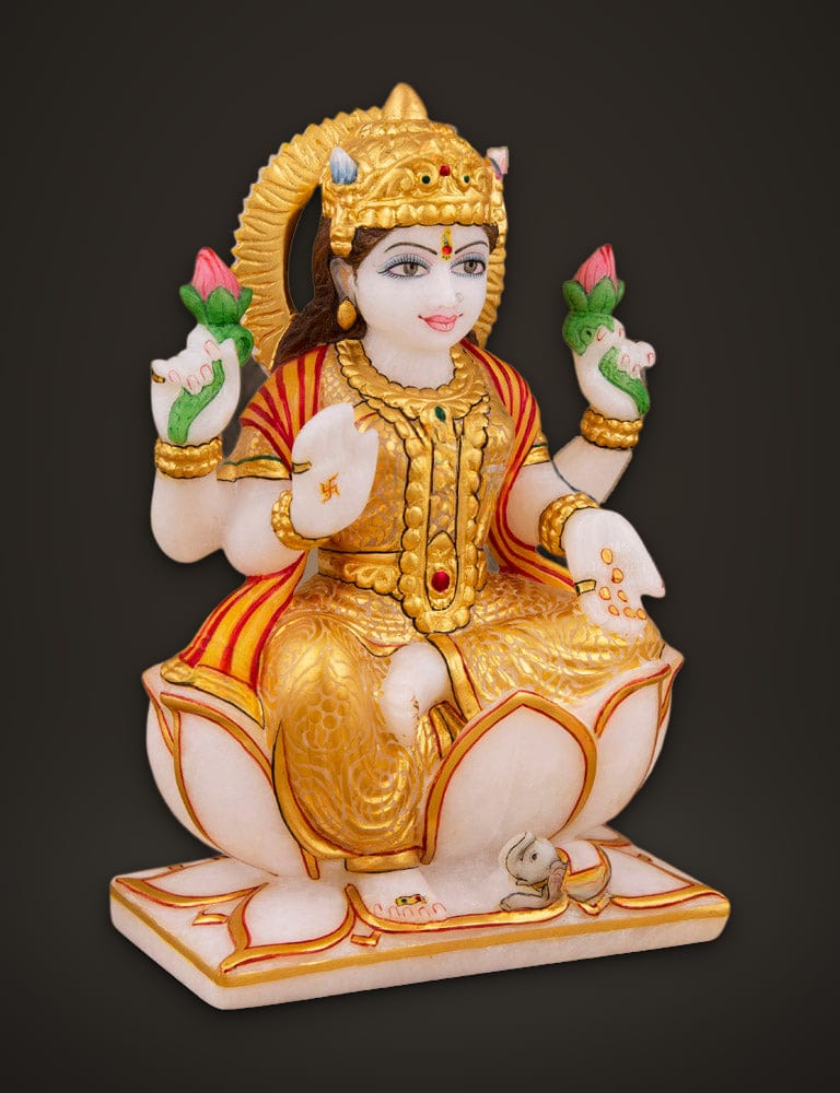 Marble Murti Lakshmi 7 inch, additional view