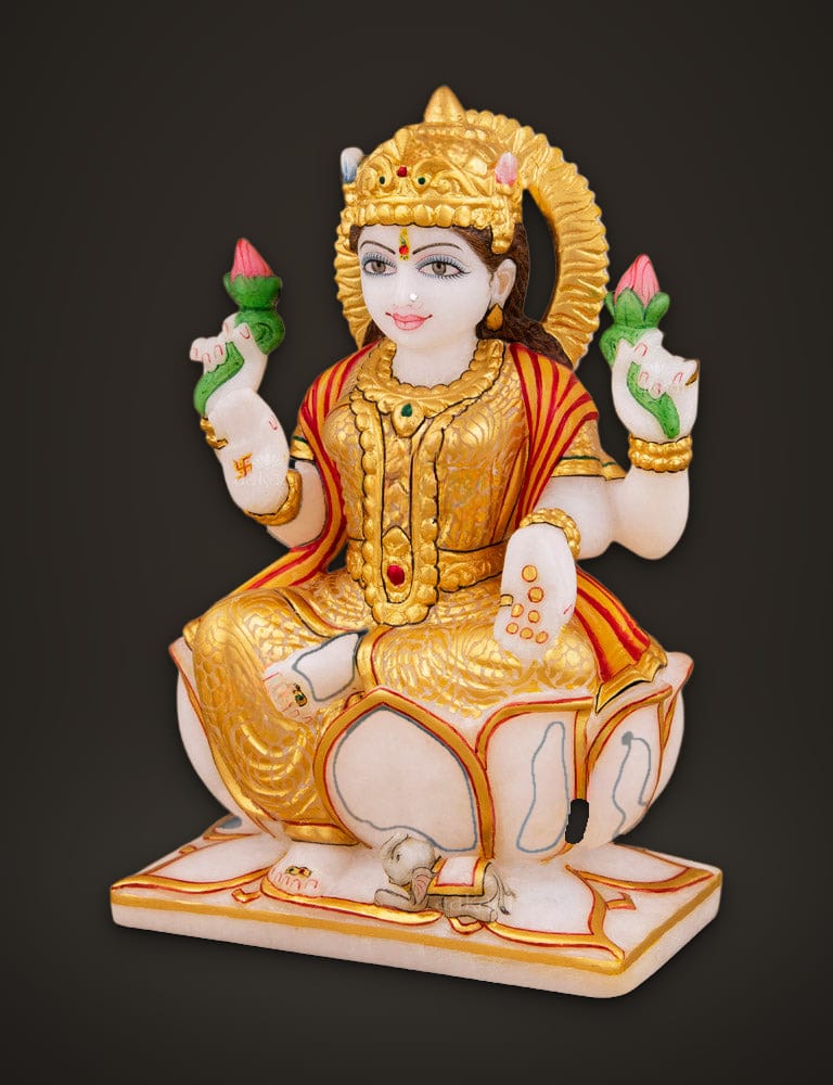 Marble Murti Lakshmi 7 inch, additional view