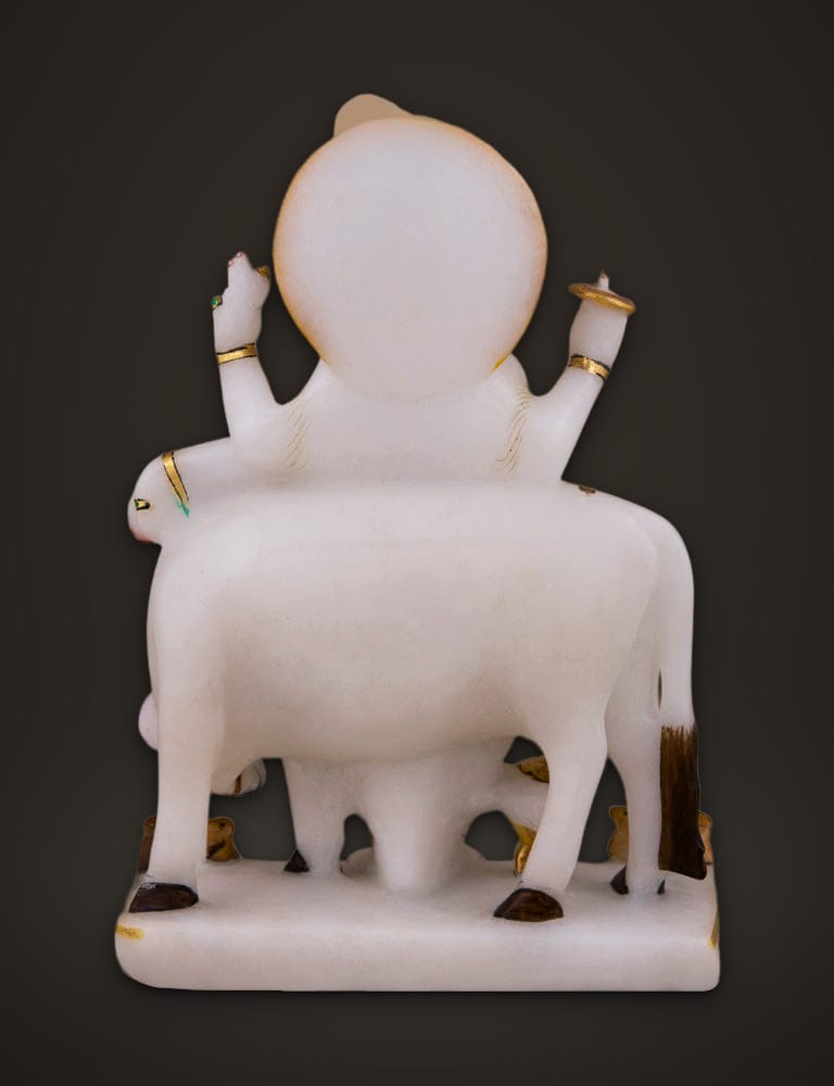 Duttatraya Moorti in Marble 7 inch, additional view
