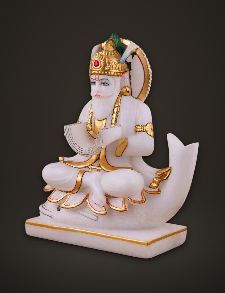 Jhulelal Idol in Marble 10 inch, additional view