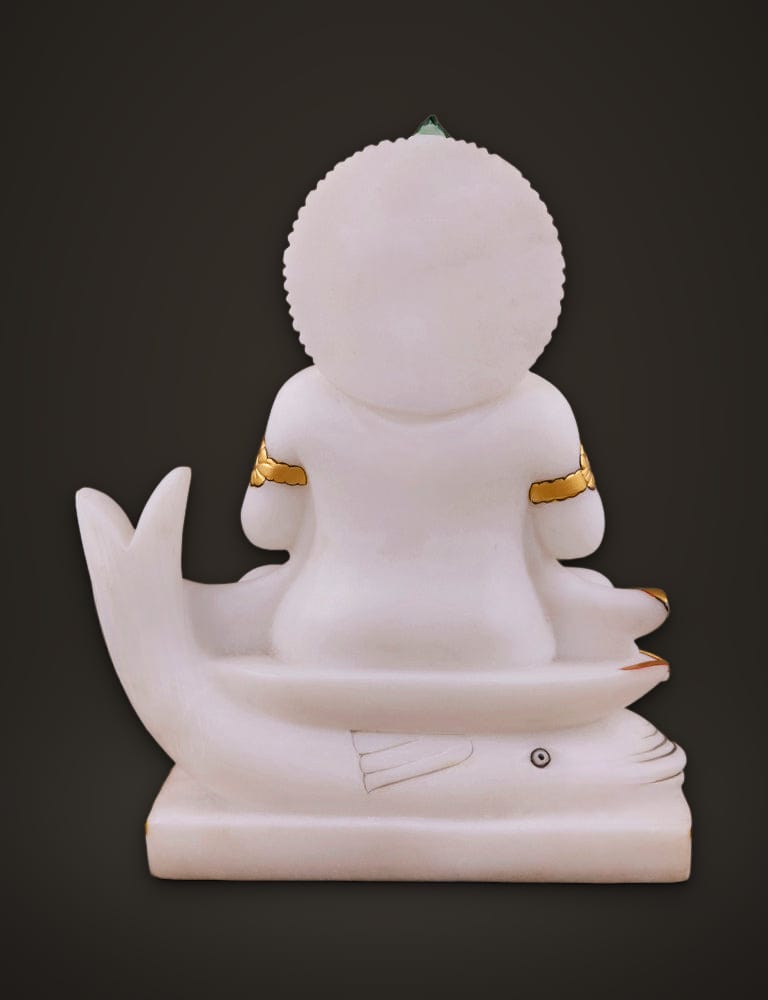 Jhulelal Idol in Marble 10 inch, additional view