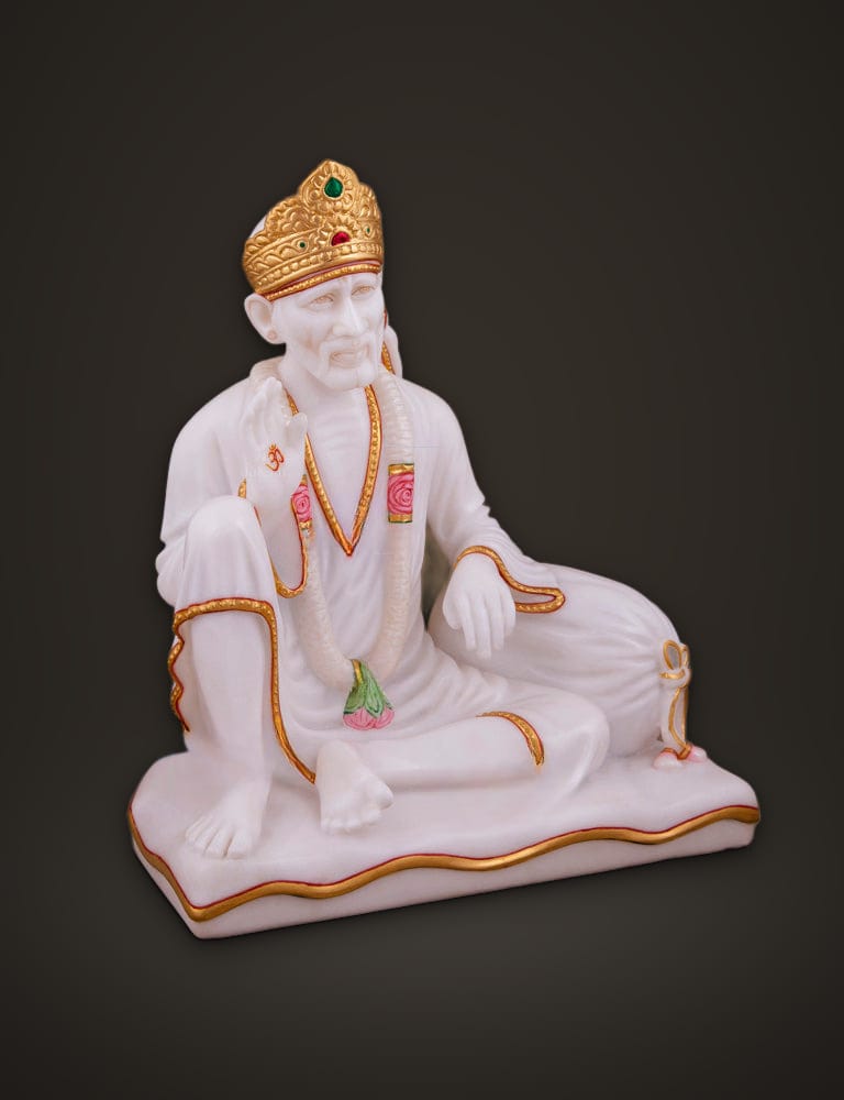 Marble Idol Sai Baba 12 inch, additional view
