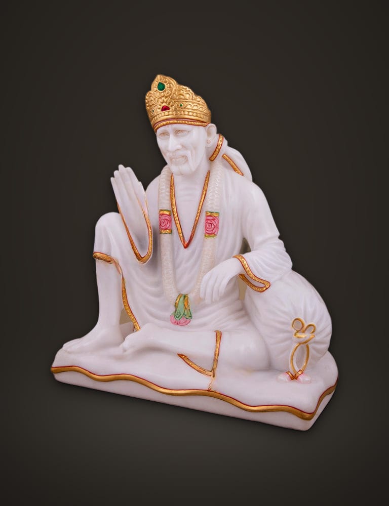 Marble Idol Sai Baba 12 inch, additional view
