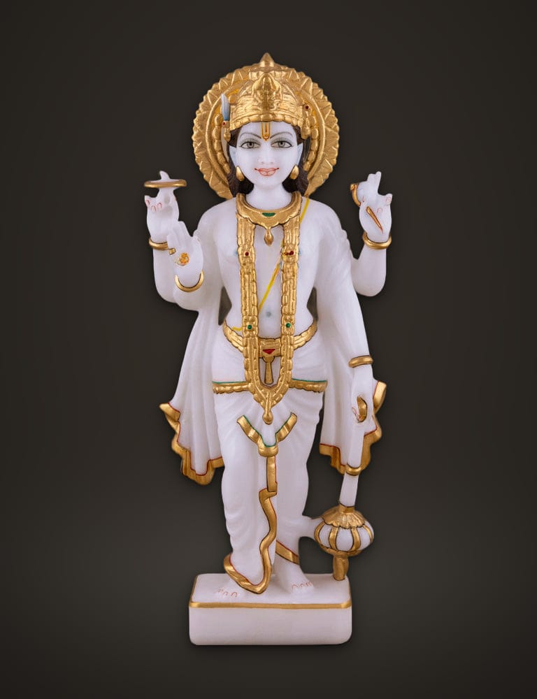 Marble Murti Vishnu Lakshmi 12 inch (A), additional view