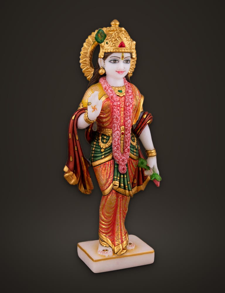 Marble Murti Vishnu Lakshmi 12 inch, additional view