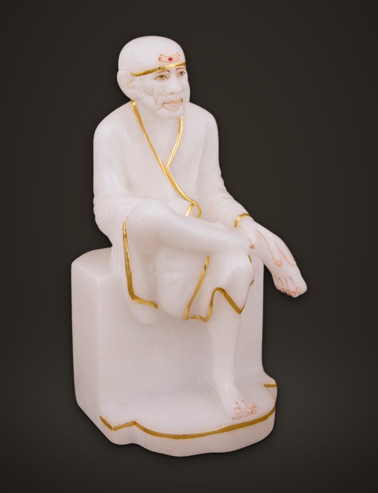 Sai Baba Moorti in Marble 9 inch, additional view