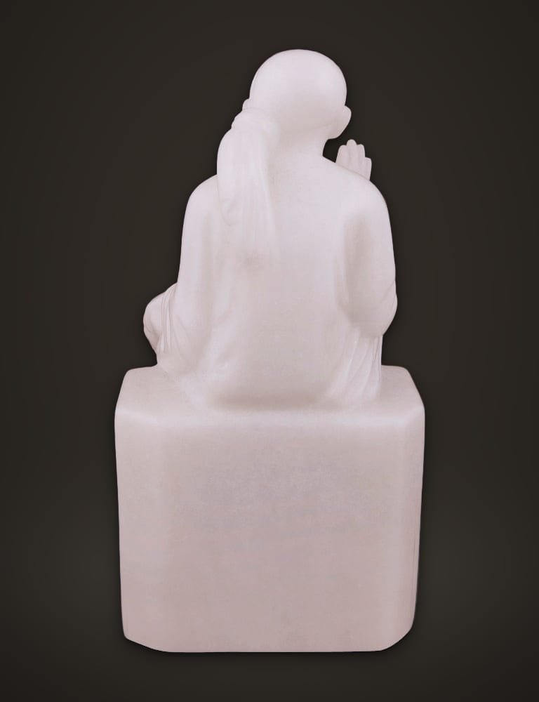 Sai Baba Murti in Pure Marble 9 inch, additional view