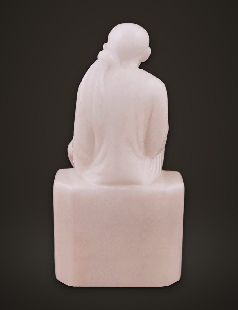 Sai Baba Murti in White Marble 7 inch, additional view