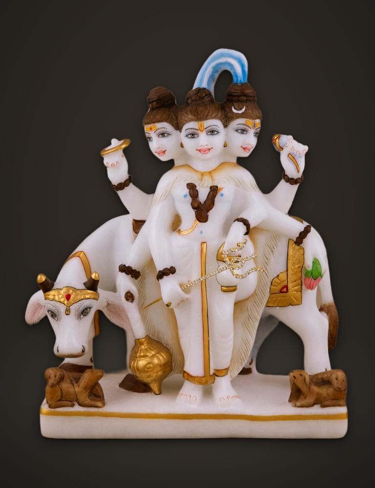 Shree Duttatraya Idol 9 inch, front view