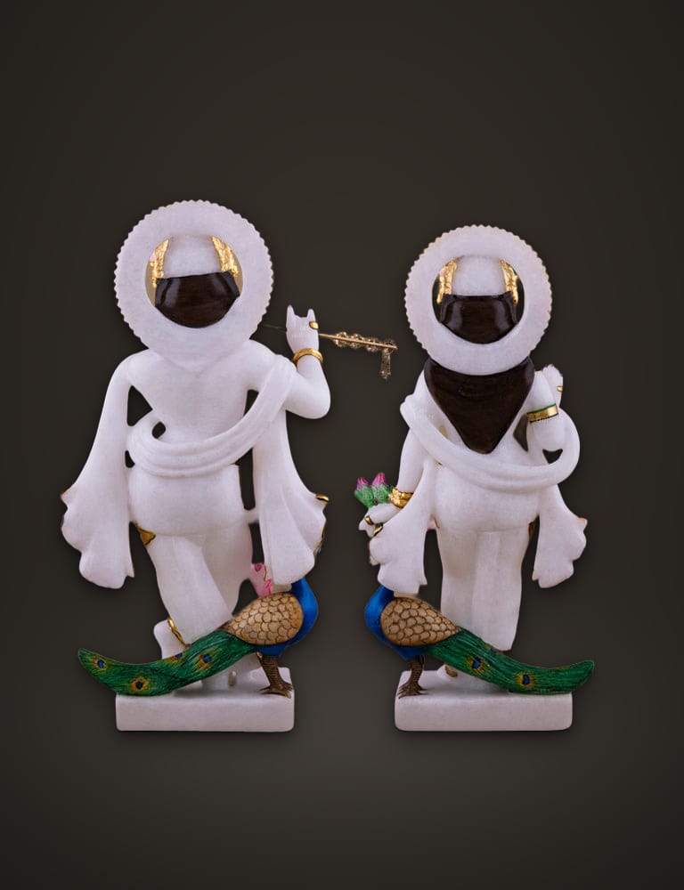 Marble Idol Radha Krishna 12 inch, additional view