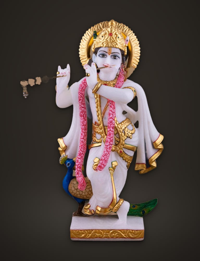 Marble Idol Radha Krishna 12 inch, additional view