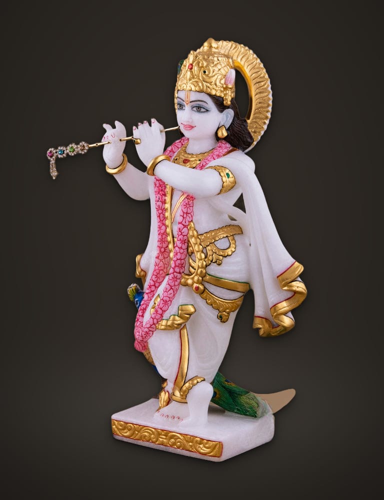 Marble Idol Radha Krishna 12 inch, additional view