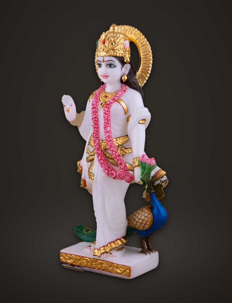 Marble Idol Radha Krishna 12 inch, additional view