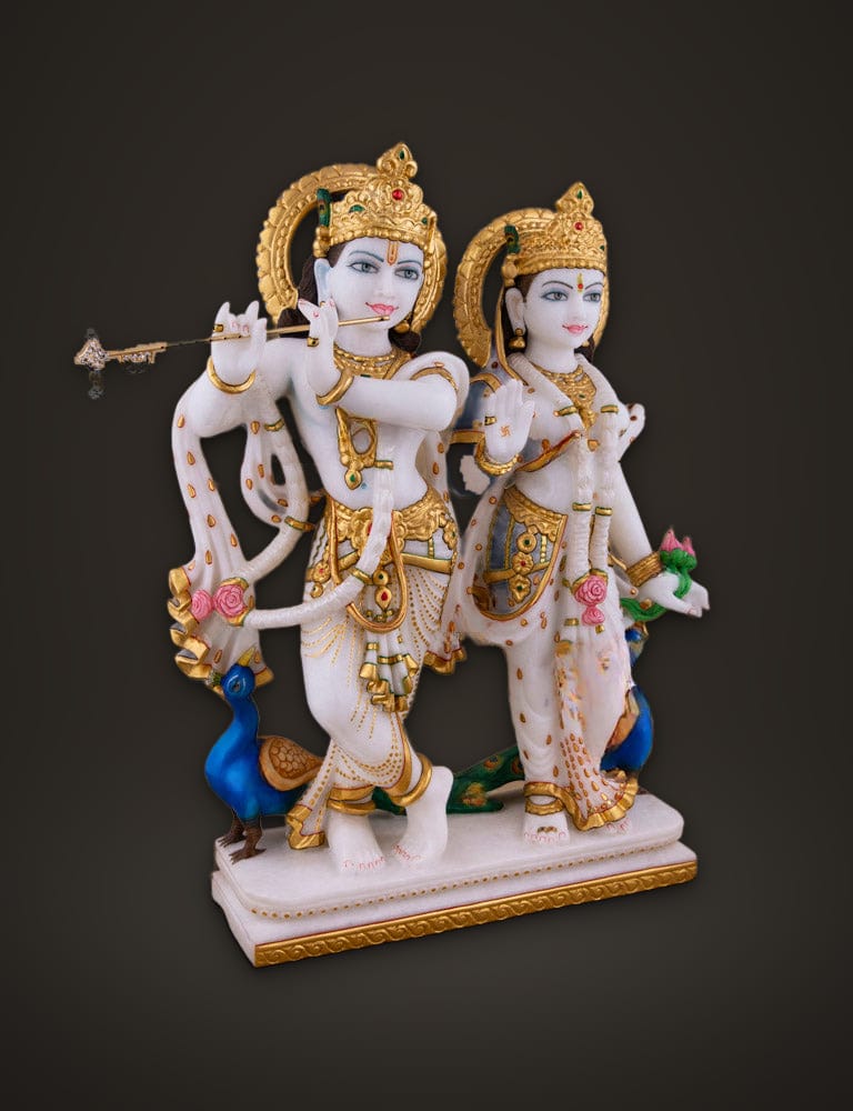 Marble Idol Radha Krishna 18 inch, additional view
