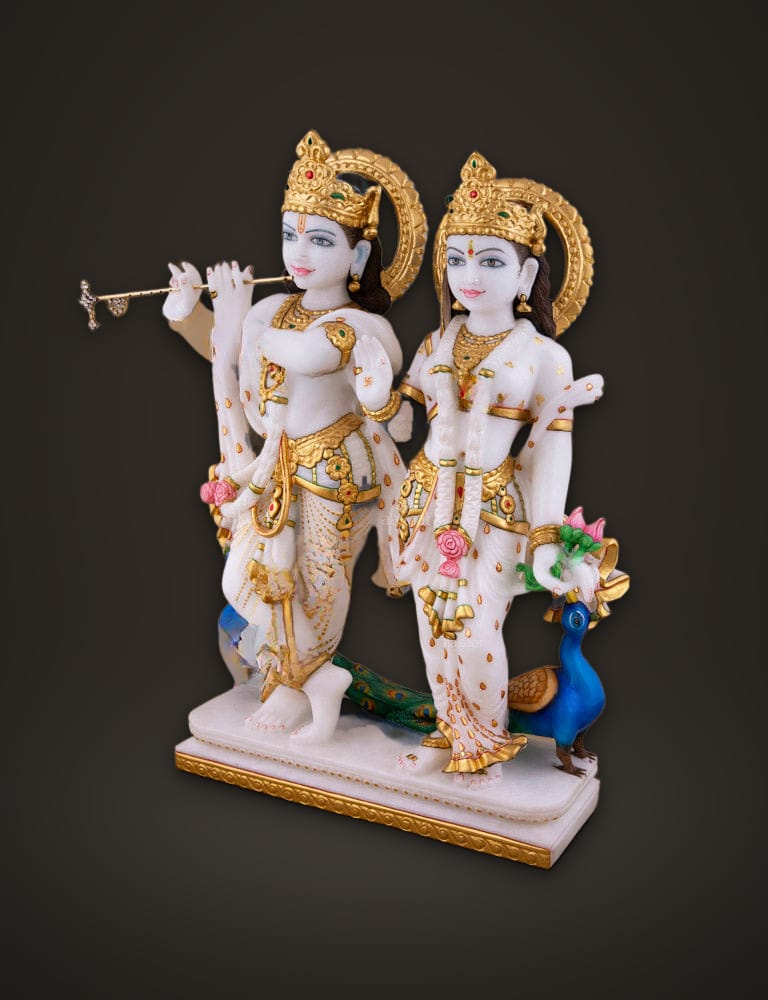 Marble Idol Radha Krishna 18 inch, additional view