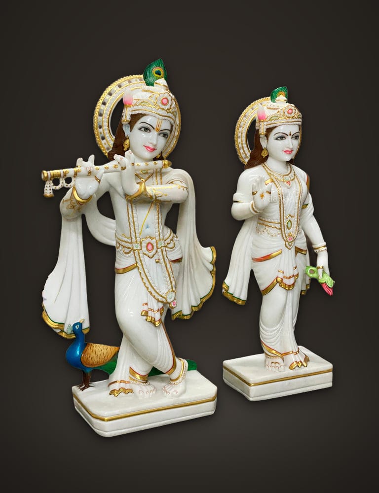 Marble Idol Radha Krishna 24 inch, additional view