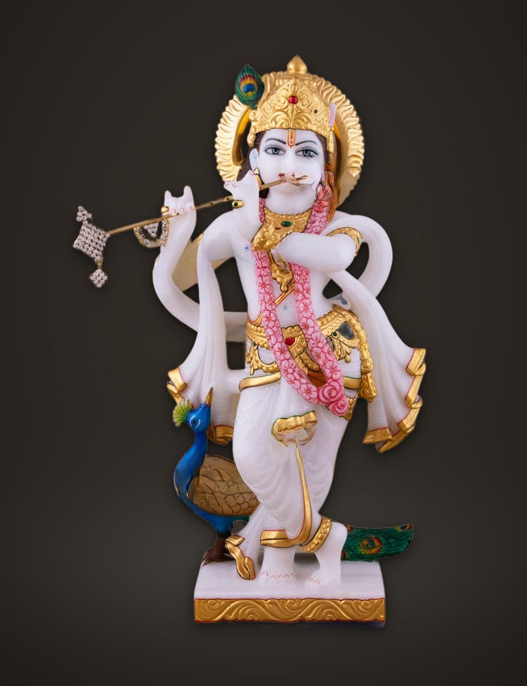 Marble Radha Krishna 15 inch, additional view