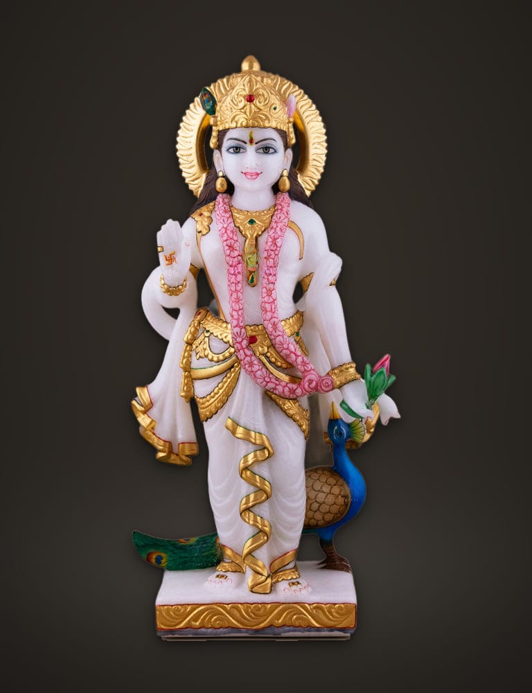 Marble Radha Krishna 15 inch, additional view