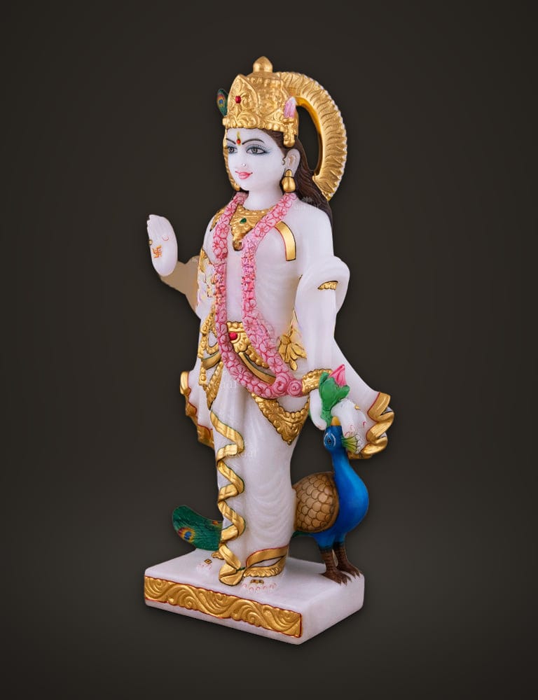 Marble Radha Krishna 15 inch, additional view