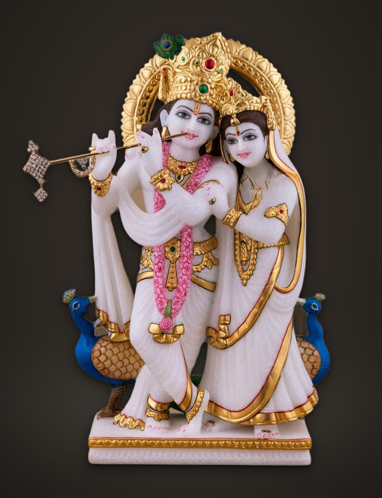 Radha Krishna jugal Jodi 15 inch, front view