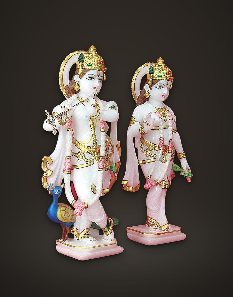 Standing Radha Krishna Statue 12 inch, additional view