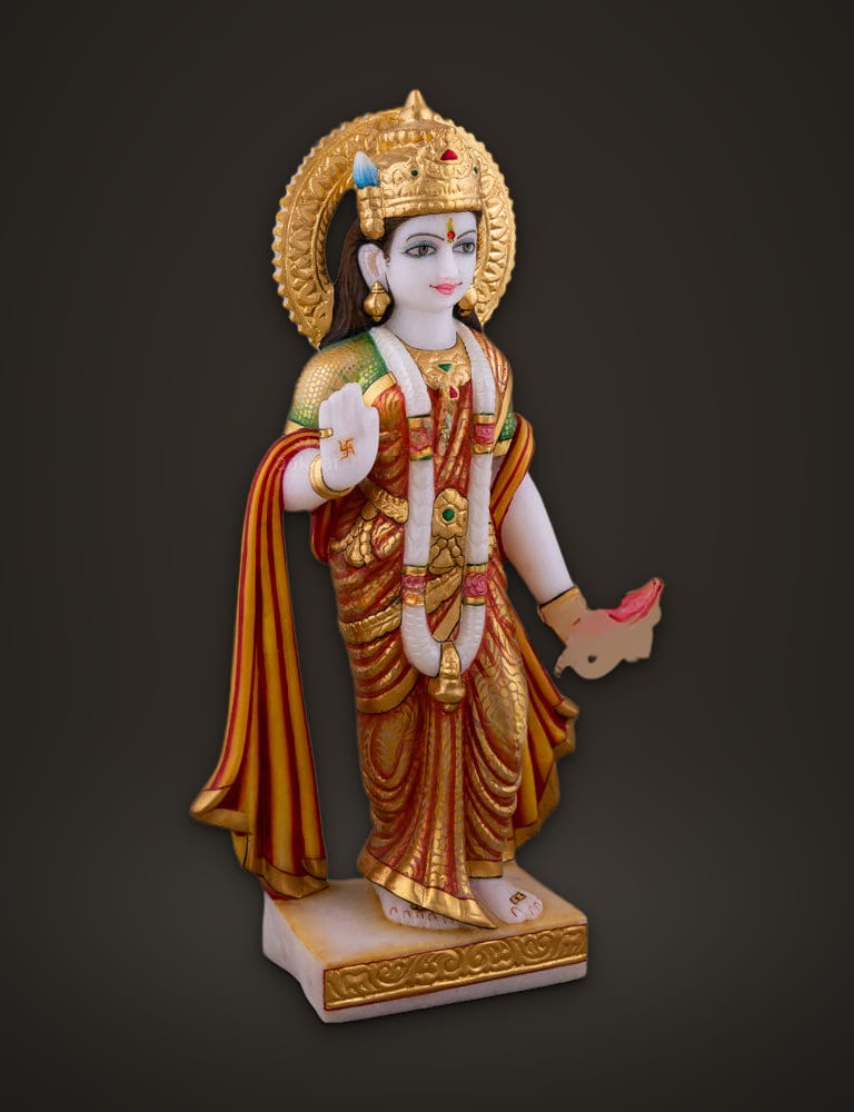 Marble Murti Ram Darbar 15 inch, additional view