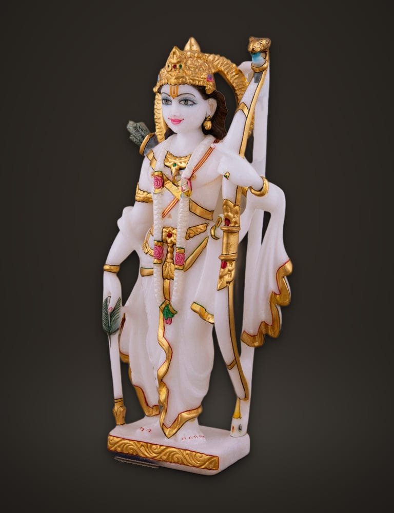 Ram Darbar Set in Pure Marble 12 inch, additional view