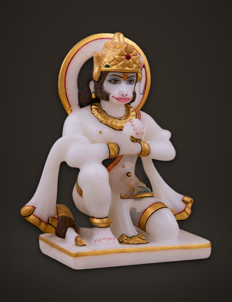 Ram Darbar Set in Pure Marble 12 inch, additional view