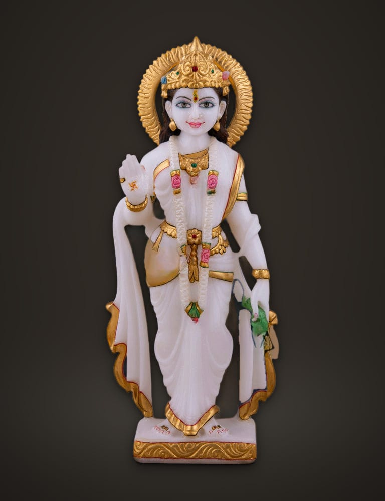 Ram Darbar Set in Pure Marble 12 inch, additional view