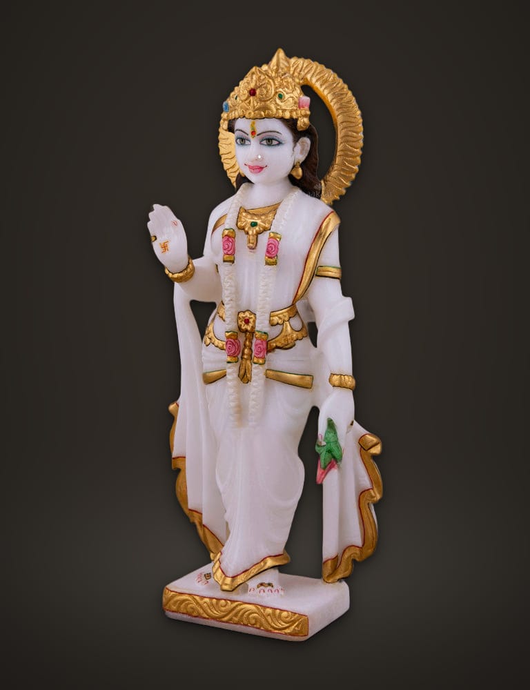 Ram Darbar Set in Pure Marble 12 inch, additional view