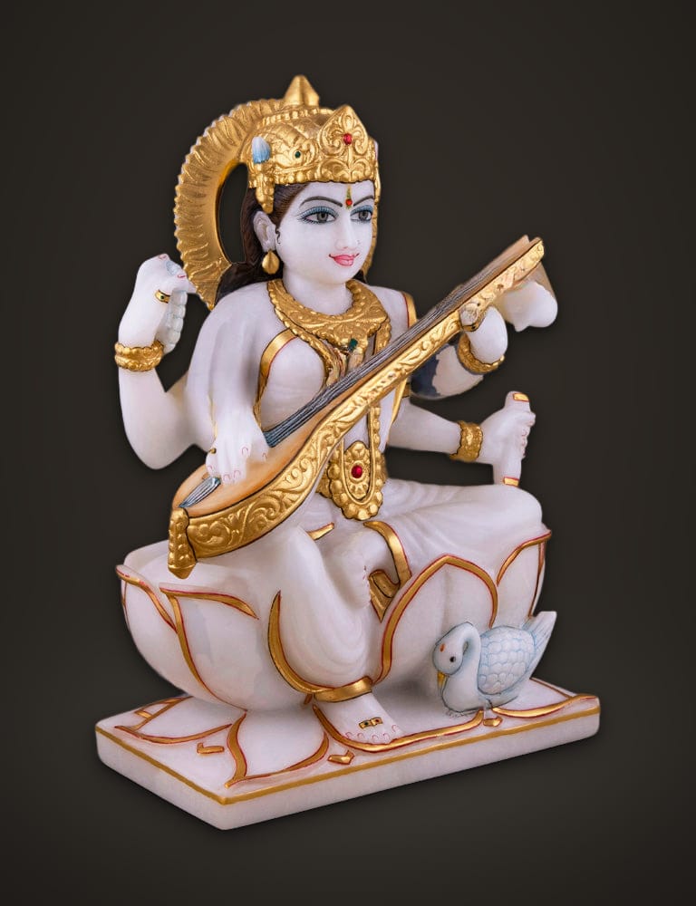 Marble Murti Saraswati 12 inch (A), additional view