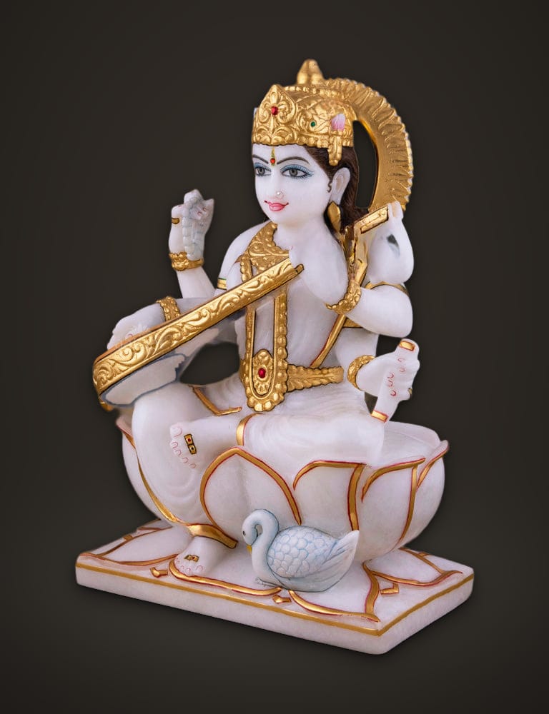 Marble Murti Saraswati 12 inch (A), additional view