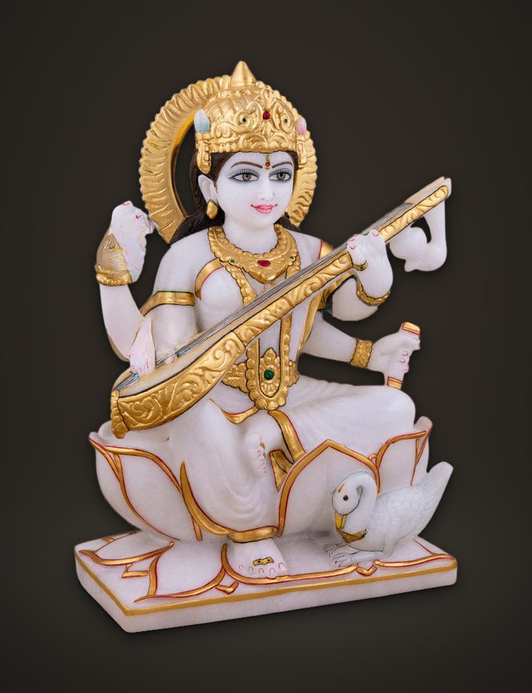 Marble Murti Saraswati 12 inch, additional view