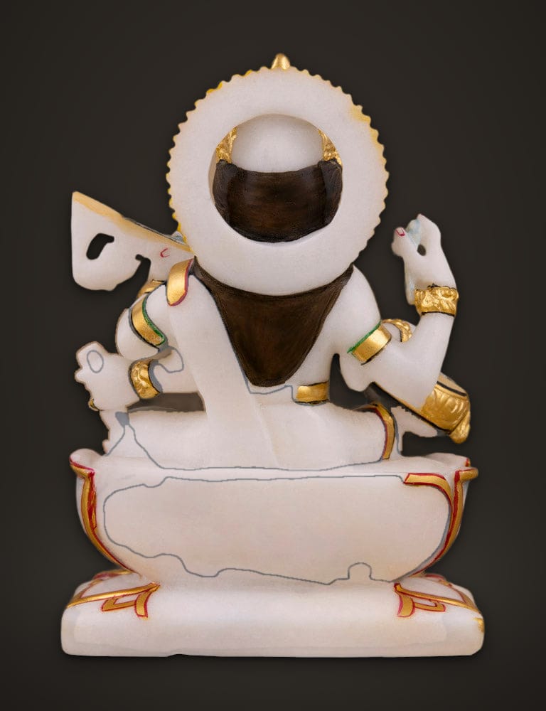 Marble Murti Saraswati 6 inch, additional view