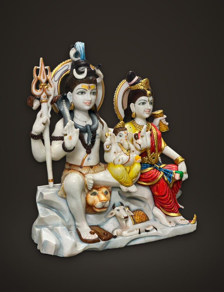 Marble Murti Shiv Parivar 18 inch, additional view