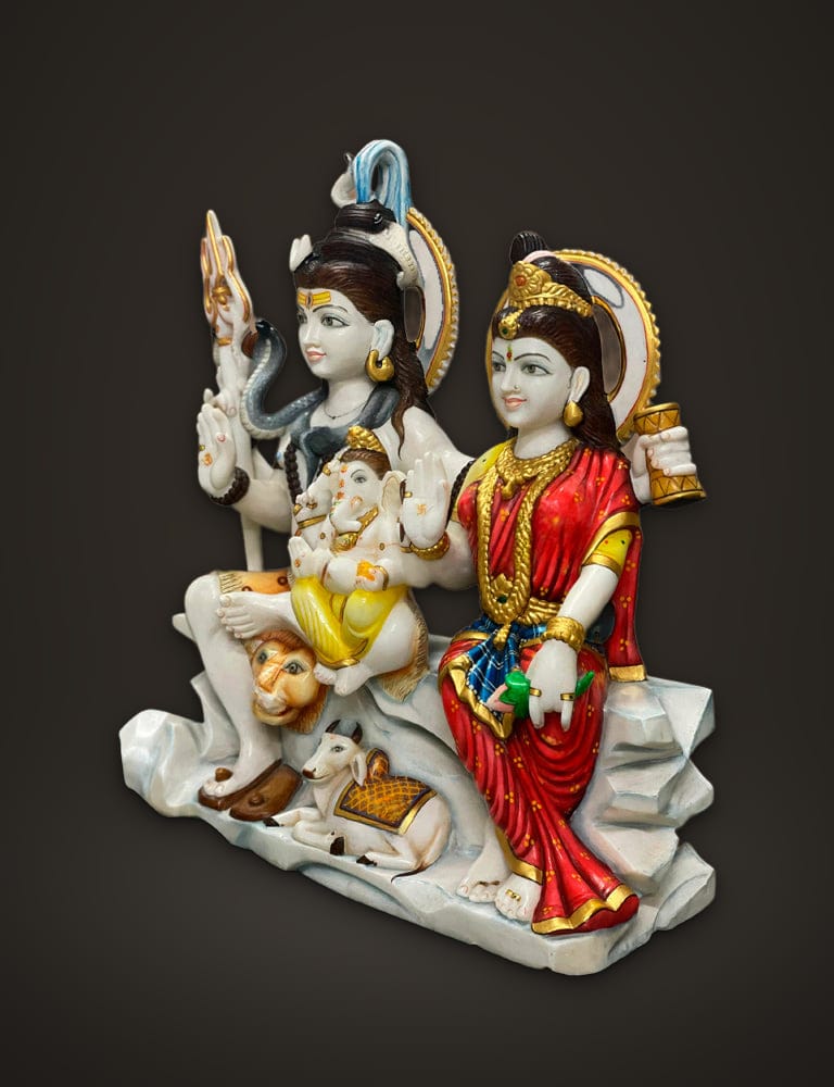 Marble Murti Shiv Parivar 18 inch, additional view