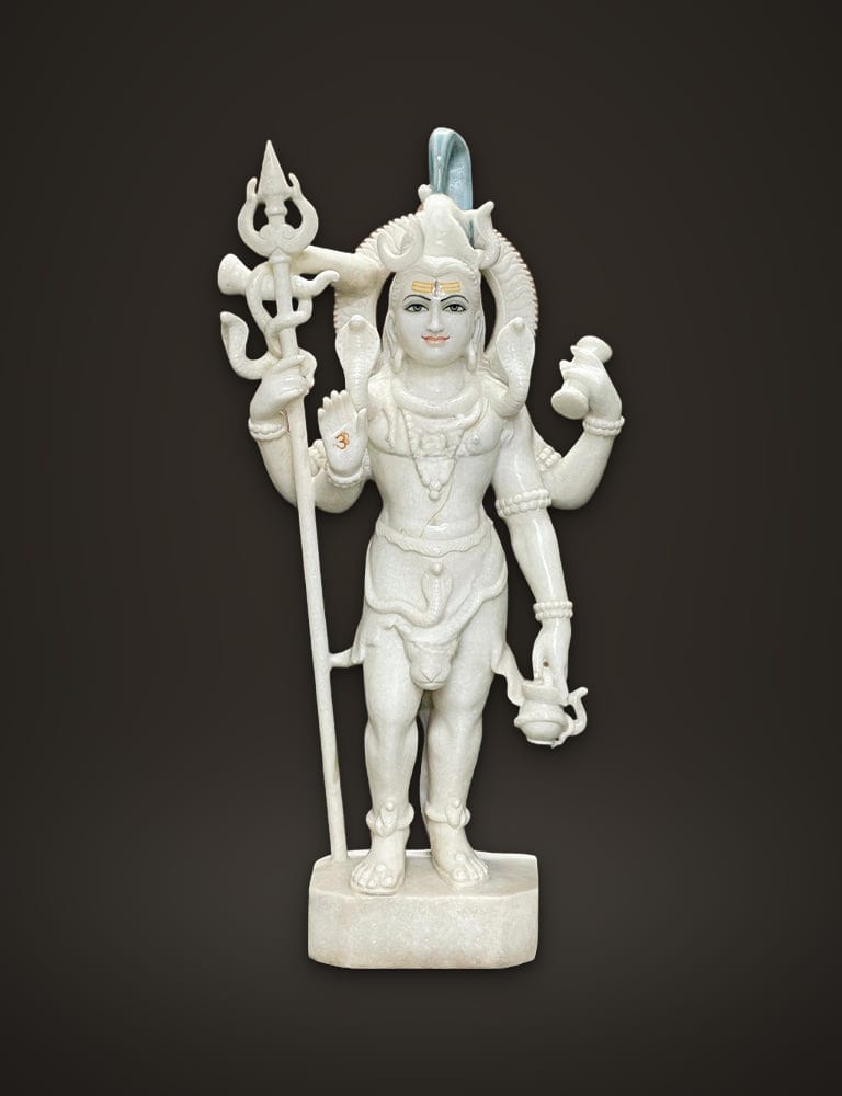 Shankar Moorti in Marble 36 inch, front view